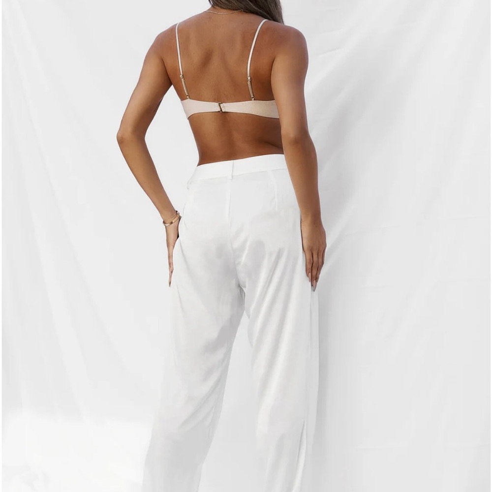 All Things Golden Women’s silk cream trouser’s - Picture 2 of 7